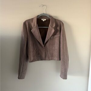 Women's Brown Suede Jacket